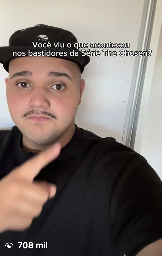 Print de um vídeo viral de aluno da Escola do Criador